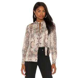 ALLSAINTS Toni Arietta Western Shirt in Ecru White Size‎ 4